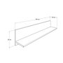 Hanah Home Estante de Pared Morado Raf-11-Uu-1